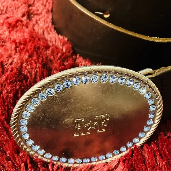 Vintage Abercrombie Fitch Brown Leather Belt Size S - Picture 4 of 6